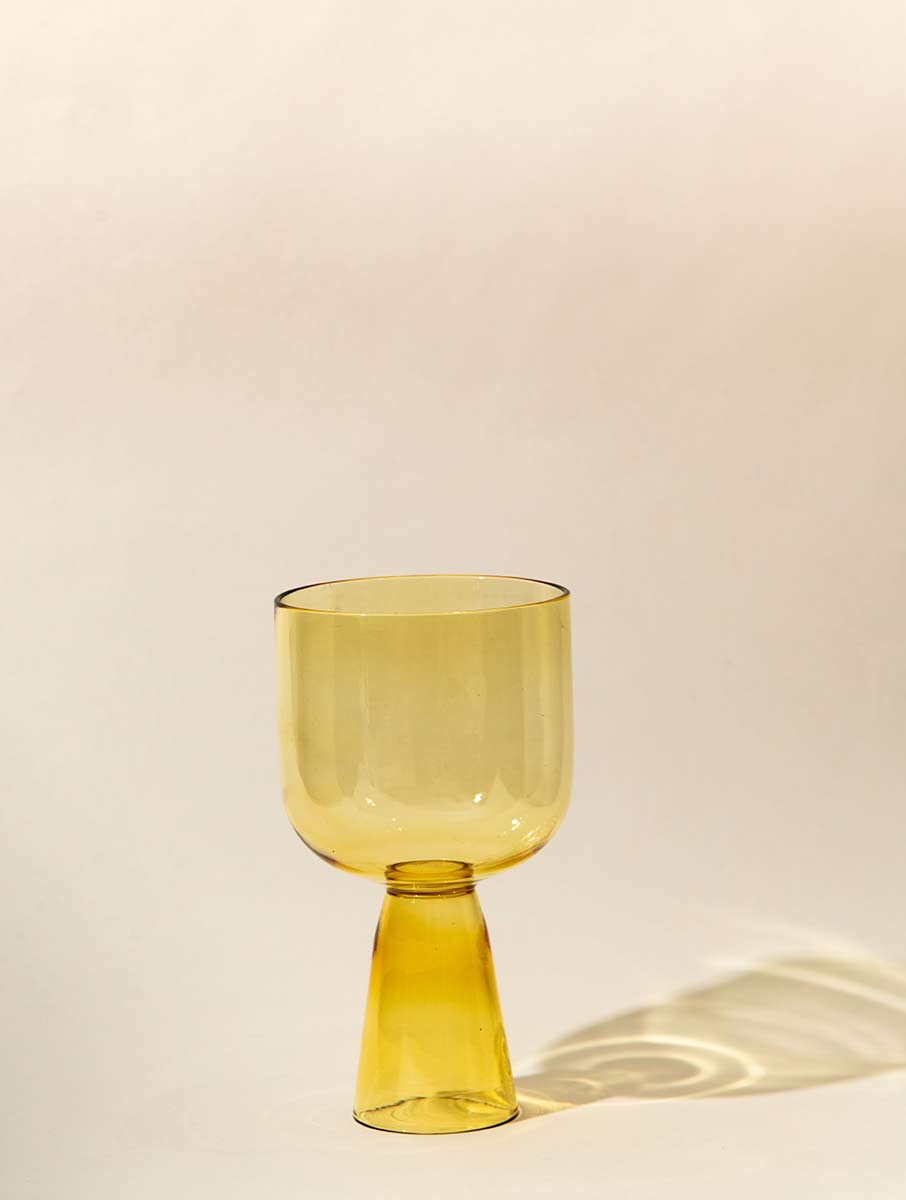 Aria Glass / Dessert Bowl (Set of 4) - Yellow