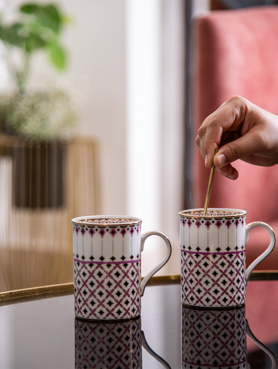 Zaina Mug (Pink) - Set of 2