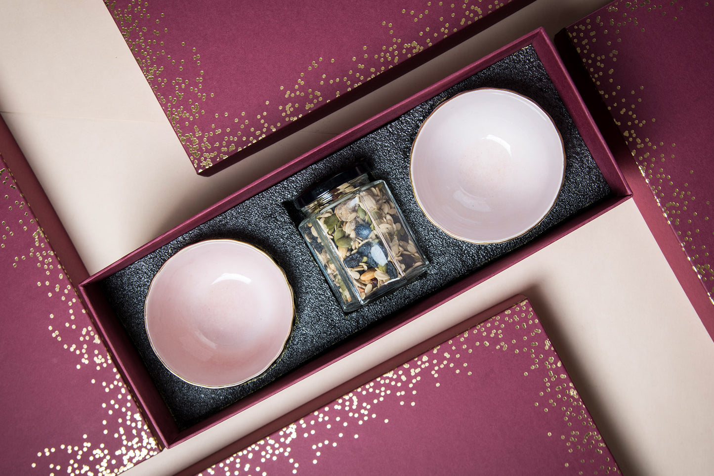 Blush Bowls & Trail Mix Gift Box