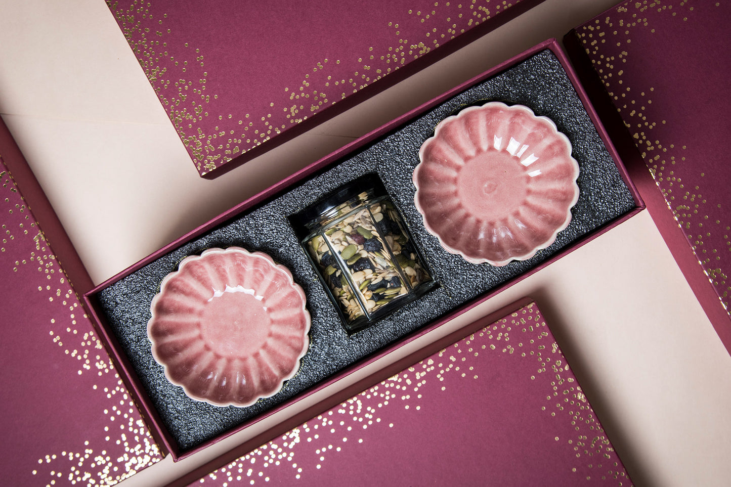 Flower Bowls & Trail Mix Gift Box