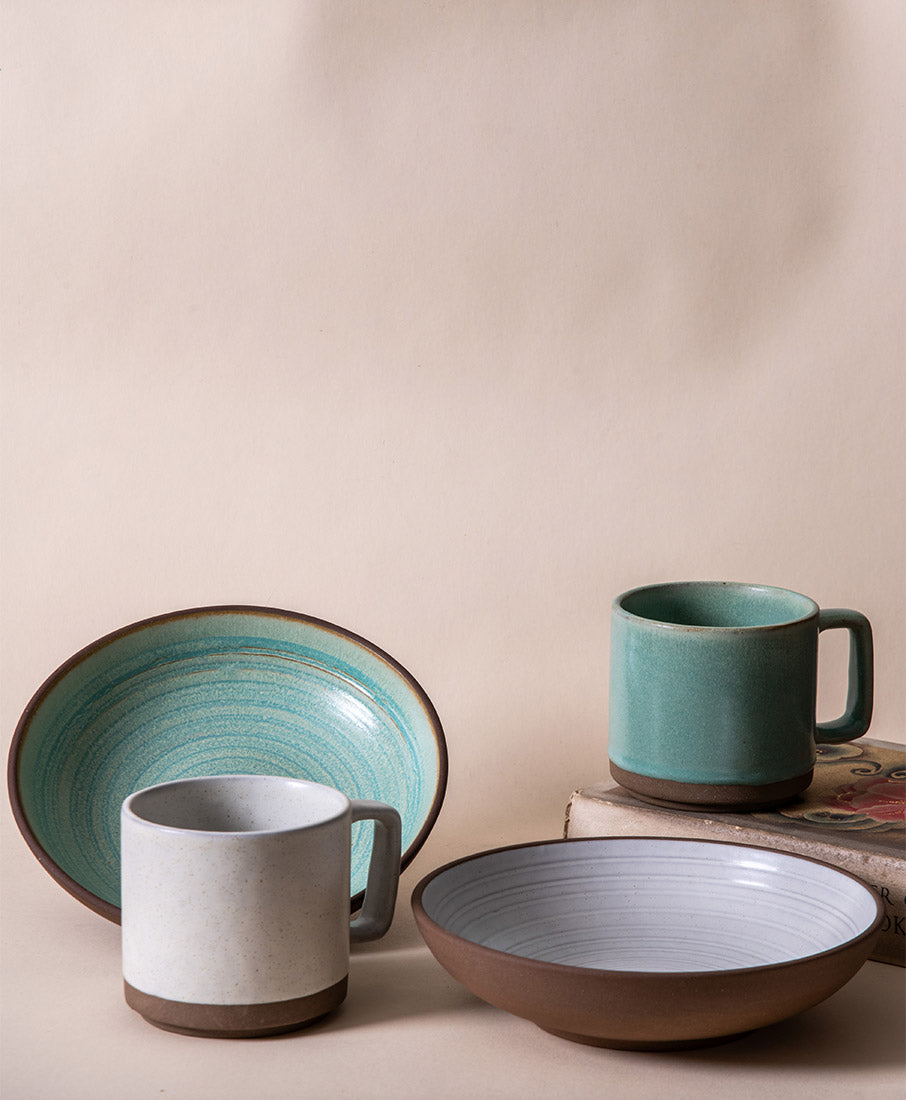 Everyday Meal Combo For Two - Ivory & Sage Green