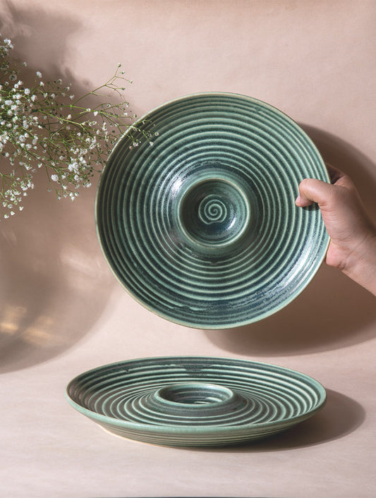 Savannah Chip & Dip Platter - Green