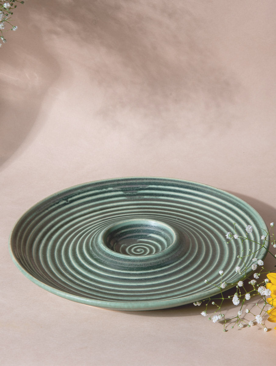 Savannah Chip & Dip Platter - Green