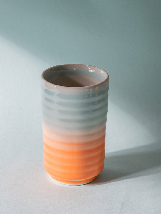 Shaded Ribbed Tumbler