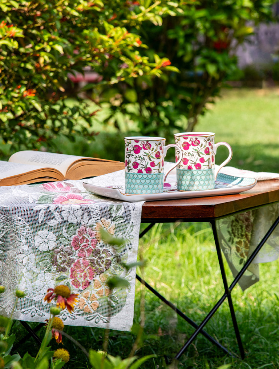 Anaar Gift Set - Platter & 2 Mugs