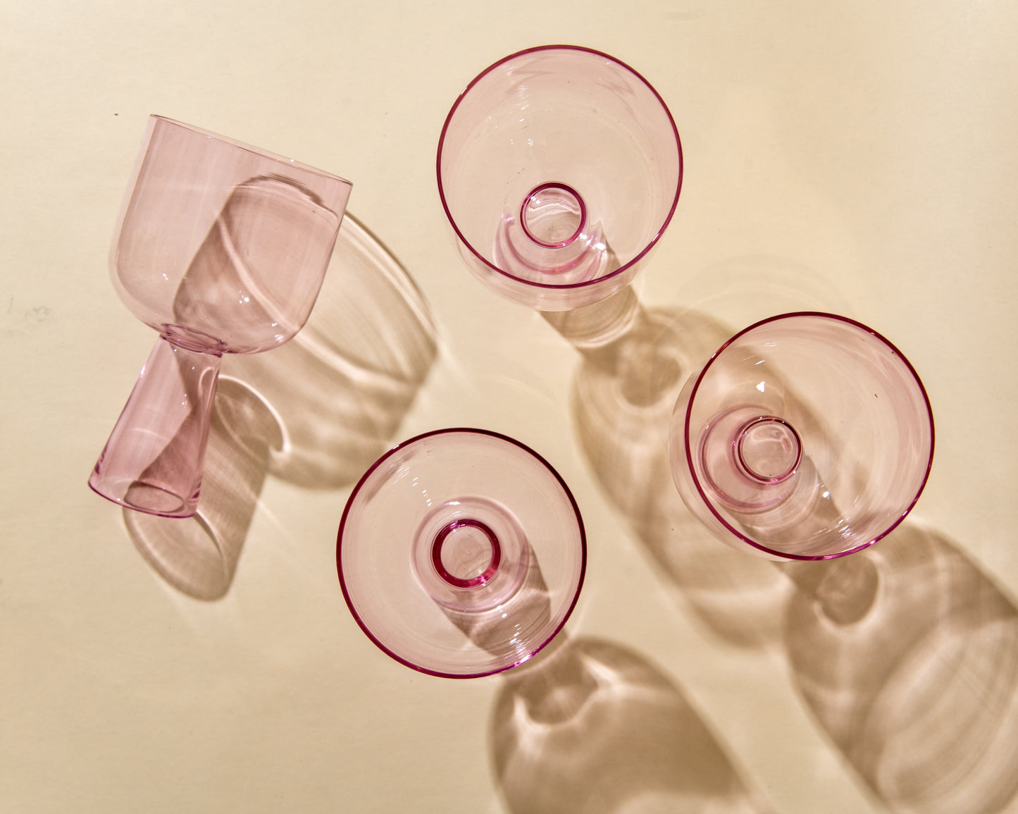 Aria Glass / Dessert Bowl (Set of 4) - Pink