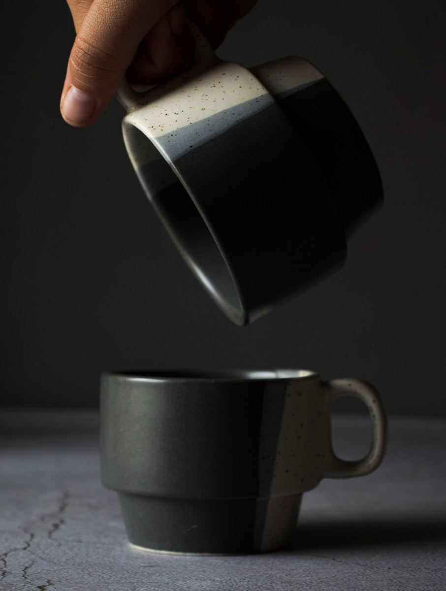 Black & White Stackable Mug