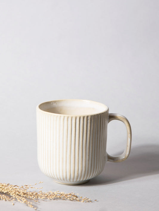 Striped Ivory Mug